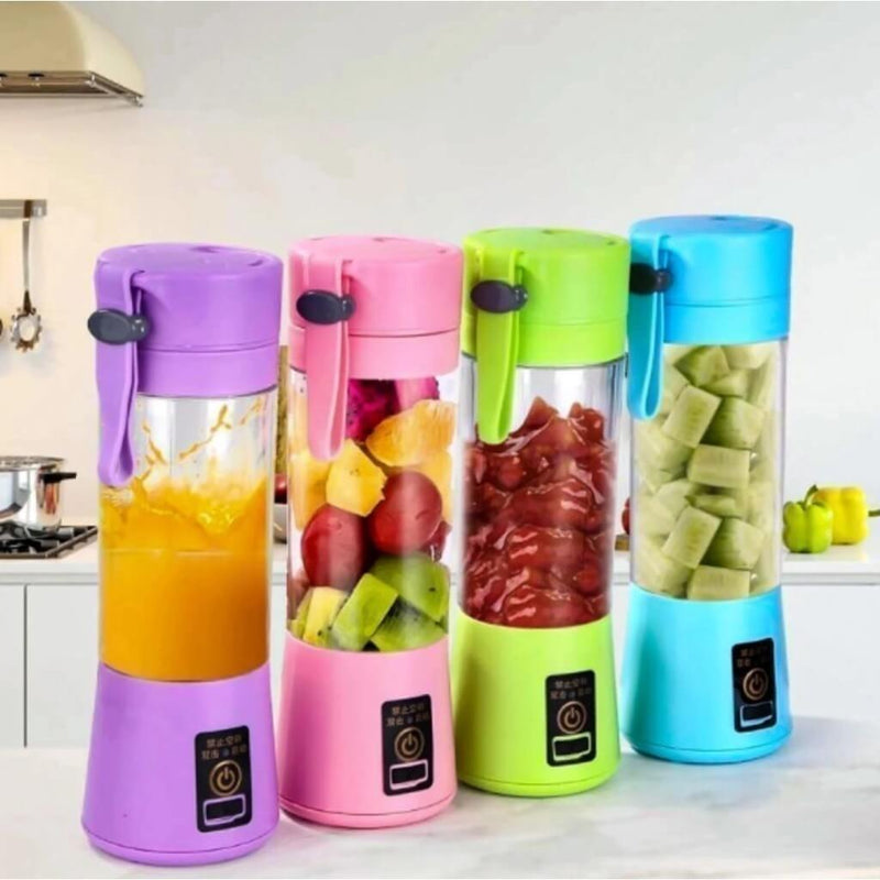 Mini Liquidificador 6 Lâminas Portátil Recarregável Micro Usb