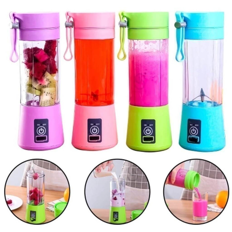 Mini Liquidificador 6 Lâminas Portátil Recarregável Micro Usb