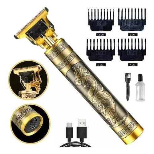 Máquina De Cortar Cabelo Para Barba Masculina Elétrico Profissional