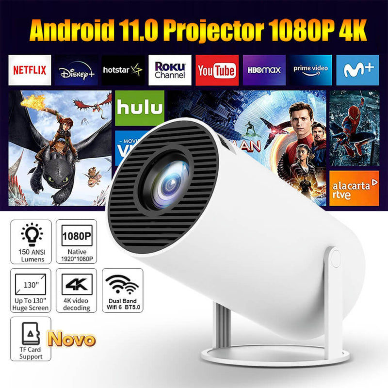 4K HD Projetor 150 Polegada