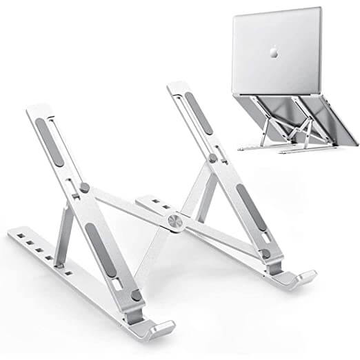Suporte De Alumínio Ajustável/Regulável Para Notebook E Macbook Escritório
