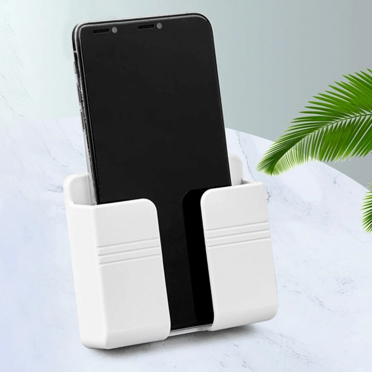 kit 3 peças suporte de Celular Fixação Para Parede De Controle Remoto Com Adesivo