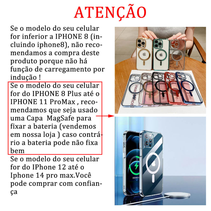 Carregador Portátil Indução iPhone