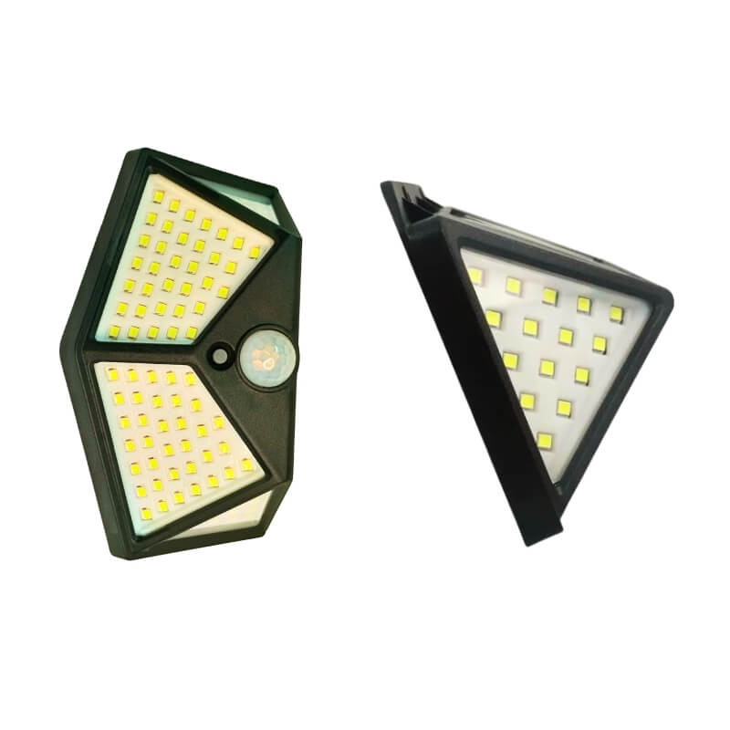 Balizador Luminária de Parede Solar de Parede, 100 Led Sensor proteção contra água