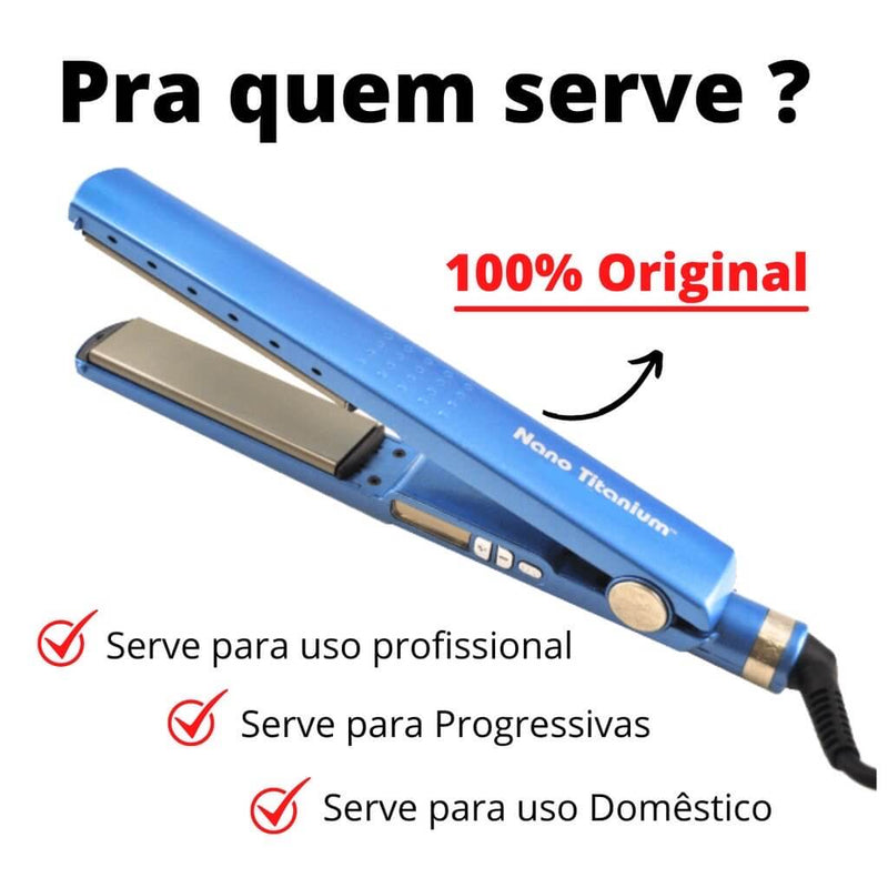 Prancha Chapinha de Cabelo Nano Titânio