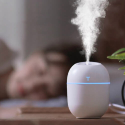 Mini Umidificador Grande Capacidade Com Atmosfera Led Luz Noturna Lâmpada Casa Para Quarto Casa Escritório