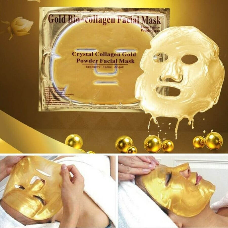 Kit 3 Máscara Facial Ouro Anti Envelhecimento