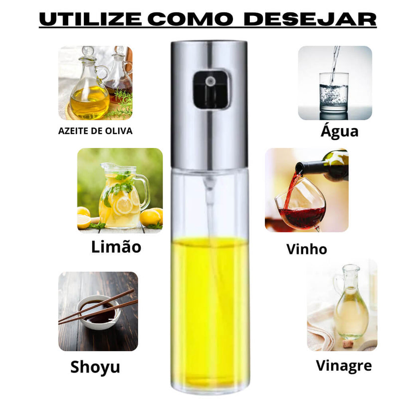2 Unidade De Pulverização De Aço Inoxidável De Vidro De Azeite De Oliva Spray De Vinagre