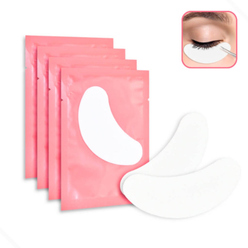 Protetor de Pálpebras Alongamento de Cílios kit 100 Pares adesivo gel pad