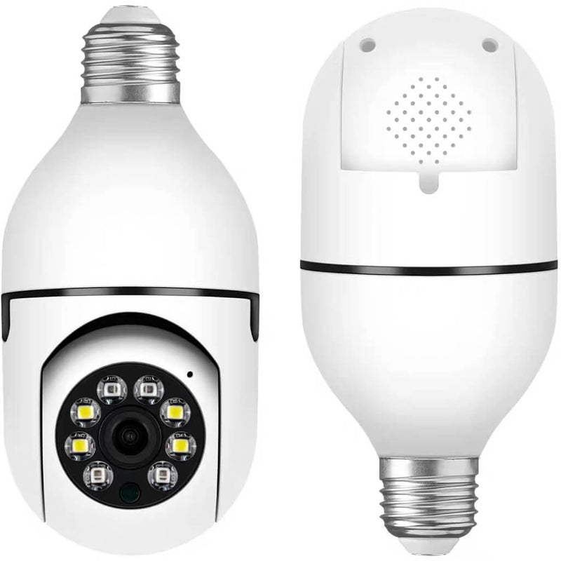 Câmera wifi ip sem fio giratória 360 com encaixe lâmpada bocal rosca yoosee ptz full HD visão noturna segurança - bivolt