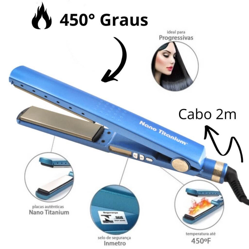 Prancha Chapinha de Cabelo Nano Titânio