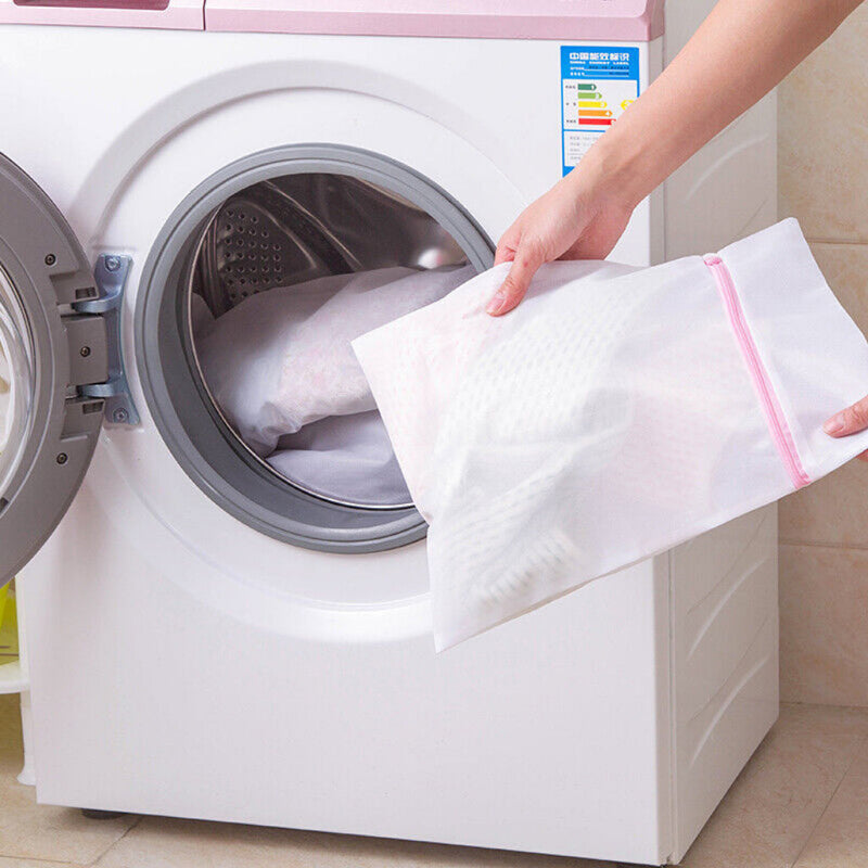 Kit Com 3 Sacos Para Lavar Roupas Protetor De Tecido Delicado Roupa Intima
