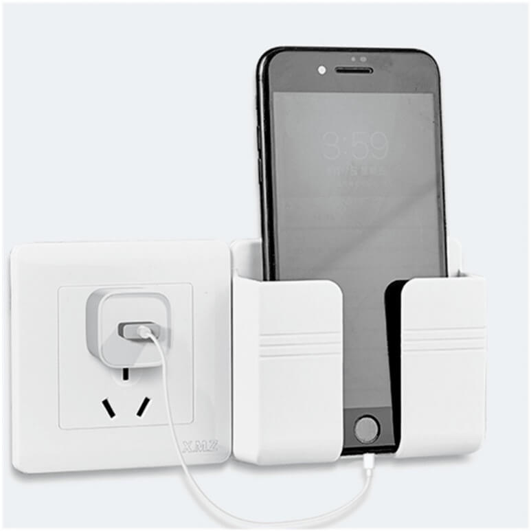 kit 3 peças suporte de Celular Fixação Para Parede De Controle Remoto Com Adesivo