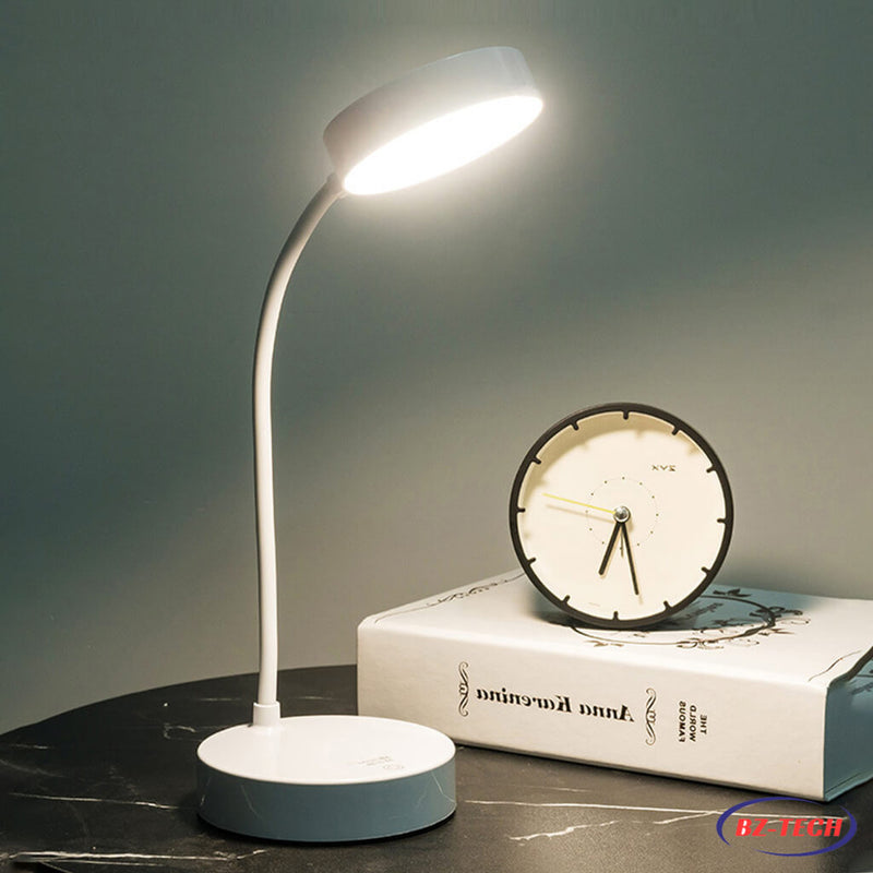 Luminária Abajur de Mesa LED Luz Recarregável Touch Haste Flexível