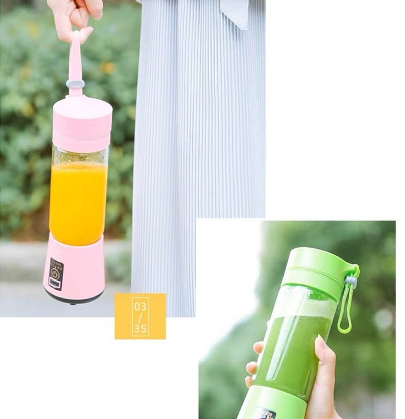 Mini Liquidificador 6 Lâminas Portátil Recarregável Micro Usb