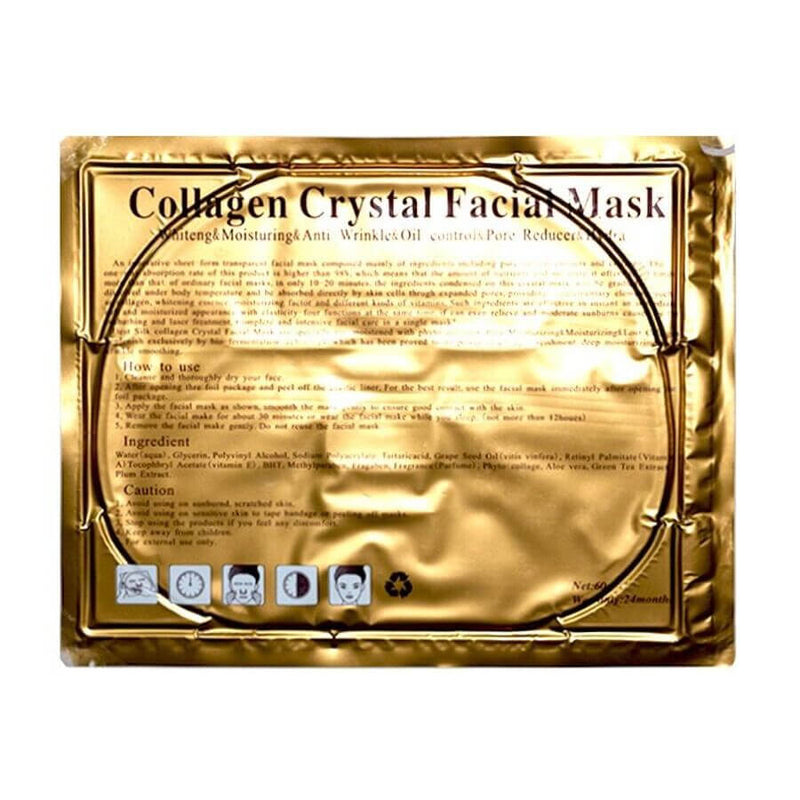 Kit 3 Máscara Facial Ouro Anti Envelhecimento