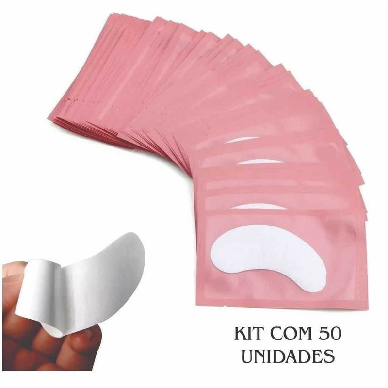 Protetor de Pálpebras Alongamento de Cílios kit 100 Pares adesivo gel pad