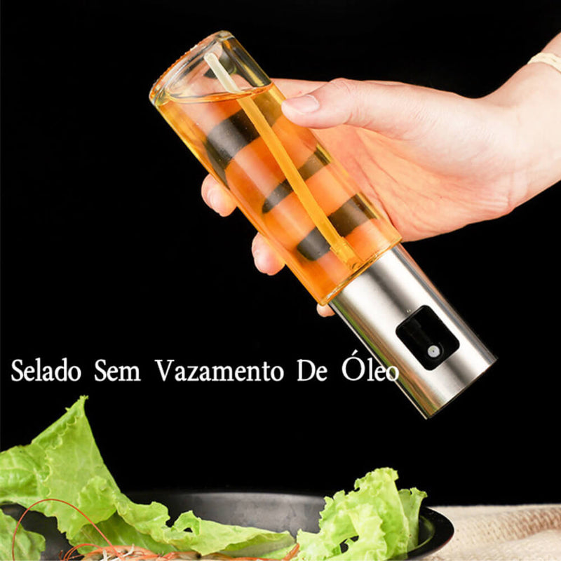2 Unidade De Pulverização De Aço Inoxidável De Vidro De Azeite De Oliva Spray De Vinagre