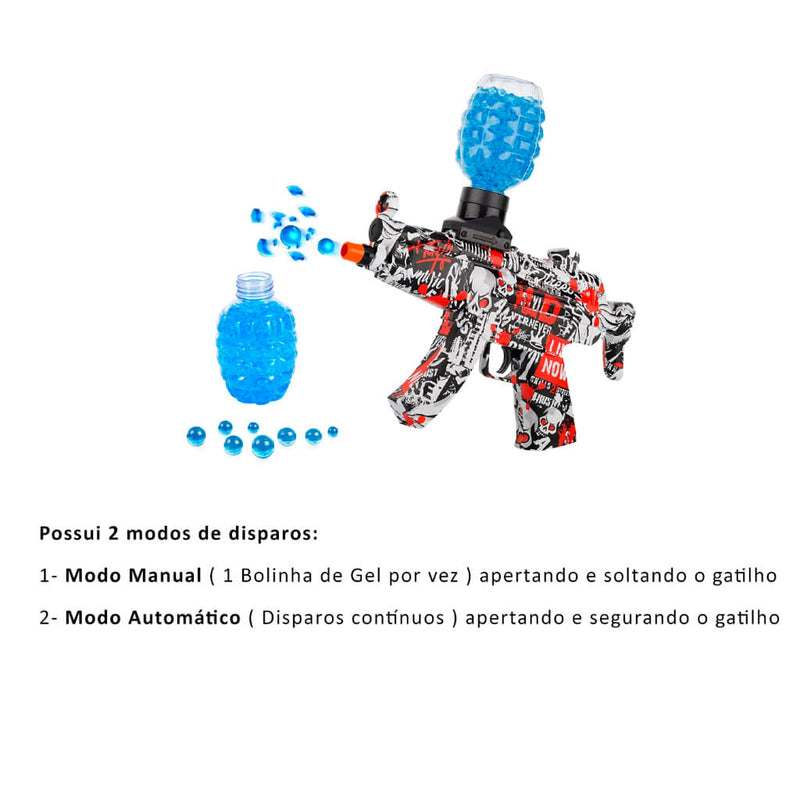 Metralhadora Automática Arma De Gel