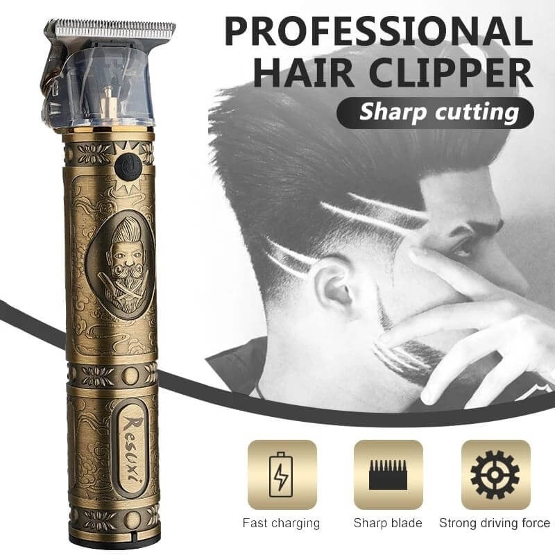 Máquina De Cortar Cabelo Para Barba Masculina Elétrico Profissional