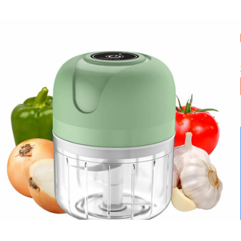 Mini Processador Moedor Elétrico Carne Vegetais Alho Fruta Amendoim Recarregável Usb Triturador De Alho