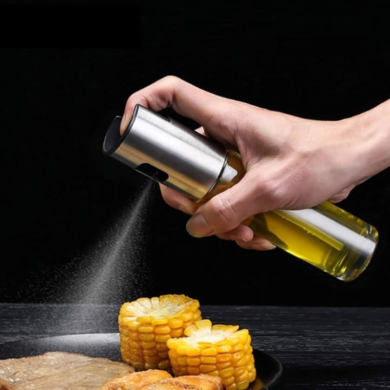 2 Unidade De Pulverização De Aço Inoxidável De Vidro De Azeite De Oliva Spray De Vinagre