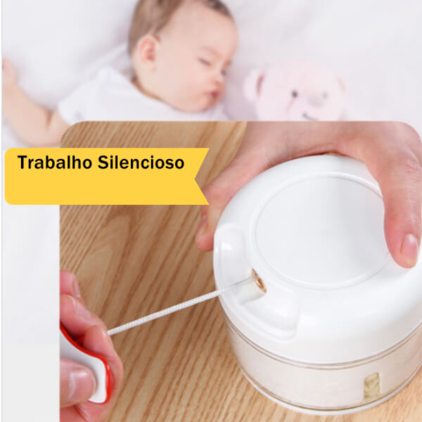 Mini Processador Moedor Elétrico Carne Vegetais Alho Fruta Amendoim Recarregável Usb Triturador De Alho